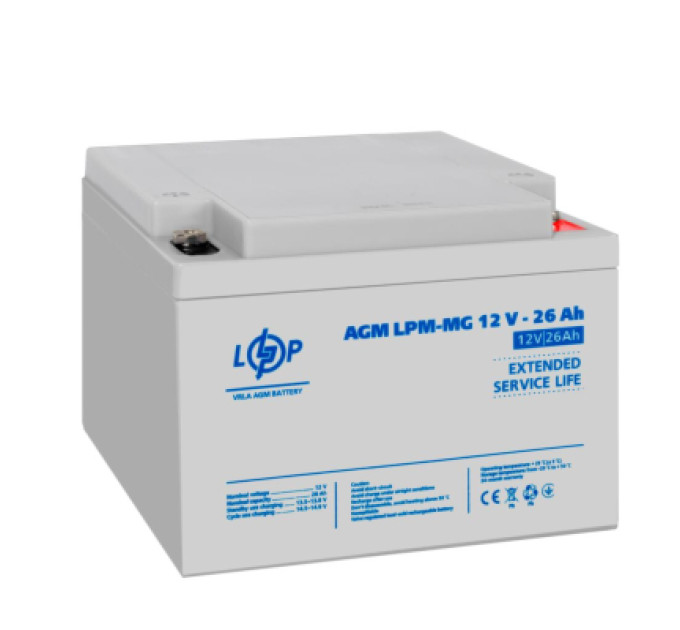 LogicPower Батарея до ДБЖ LogicPower LPM MG 12В 26Ач (37336)