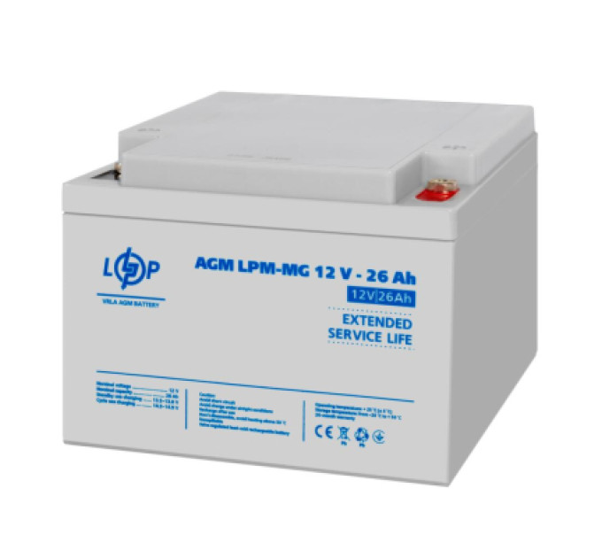 LogicPower Батарея до ДБЖ LogicPower LPM MG 12В 26Ач (37336)