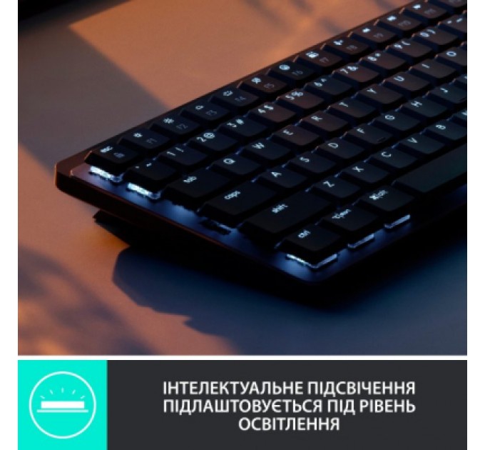 Logitech Клавіатура Logitech MX Mechanical Mini Illuminated UA Graphite (920-010782)