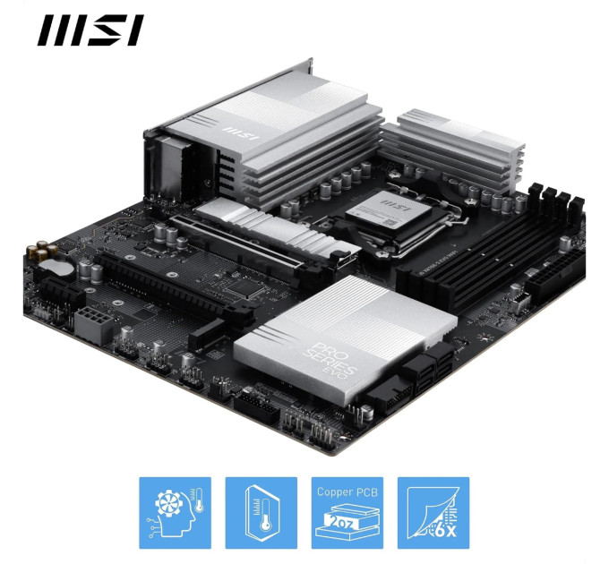 MSI Материнська плата MSI PRO X870E-S EVO WIFI Socket AM5