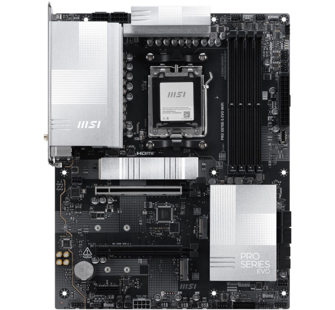 MSI Материнська плата MSI PRO X870E-S EVO WIFI Socket AM5