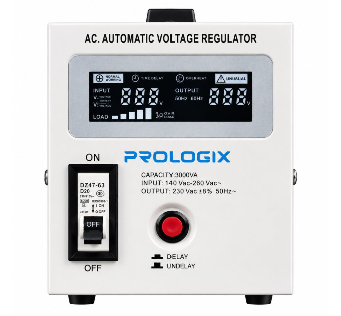 Prologix Стабілізатор Prologix 3000VA (PLSTAB-REL3000T)
