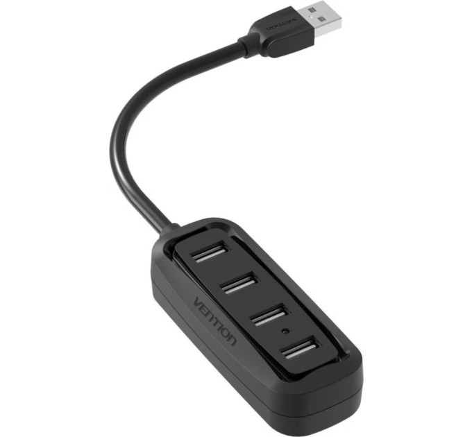 Vention Концентратор Vention USB Hub 4-Port 2.0 Black, 0.15 m (VAS-J43)