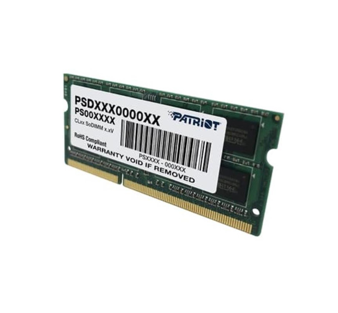 Patriot Модуль пам`яті SO-DIMM 4GB/1600 DDR3 Patriot Signature Line (PSD34G16002S)