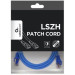 Cablexpert Патч корд Cablexpert PP6A-LSZHCU-B-0.25M, S/STP, литий, 50u" штекер із фіксатором, 0.25 м, синій