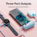 Vention Батарея універсальна VENTION 4800mAh 22,5W PD, USB-C In/Out, LED display, with built-in USB-C cable White (FHQW0)