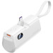 Vention Батарея універсальна VENTION 4800mAh 22,5W PD, USB-C In/Out, LED display, with built-in USB-C cable White (FHQW0)