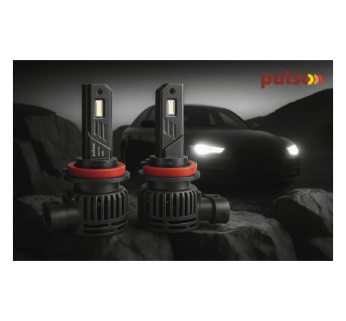 PULSO Автолампа PULSO LED-chips Flip chip/9-16V/2*50W/6000Lm/6500K (VO-H8/H9/H11/H16)