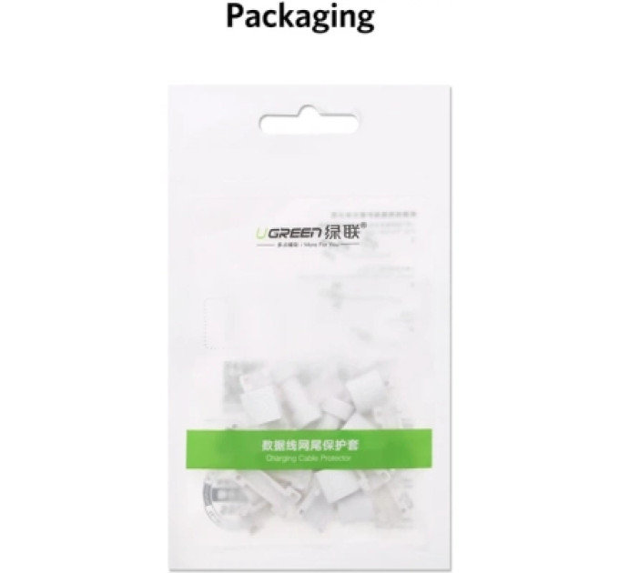 Ugreen Тримач для кабелю Ugreen LP127 Charging Cable Protector White (40705)