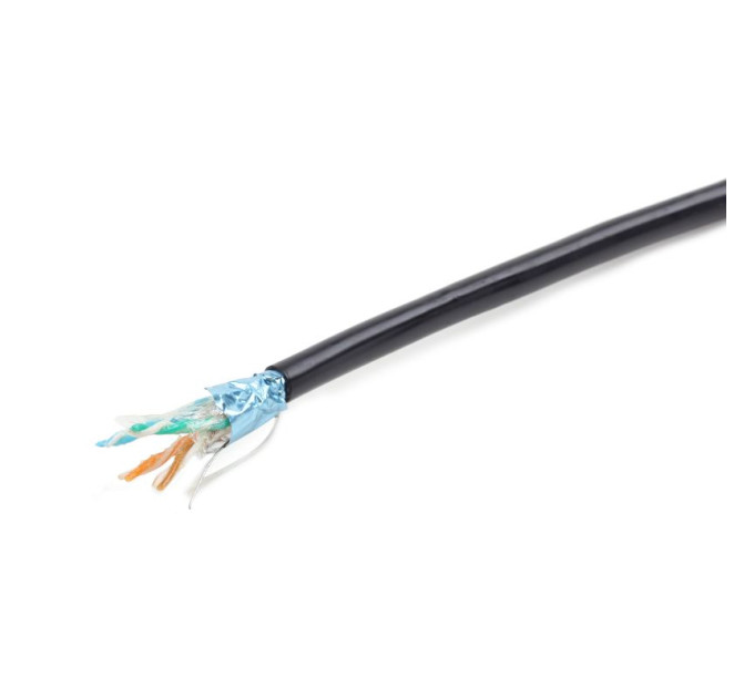 Cablexpert Звита пара,Cablexpert FPC-5051GE-SO-OUT, CAT5e, одножильна, для зовнішнього застосування, мідь (AWG24), екранована фольгою, 305 м