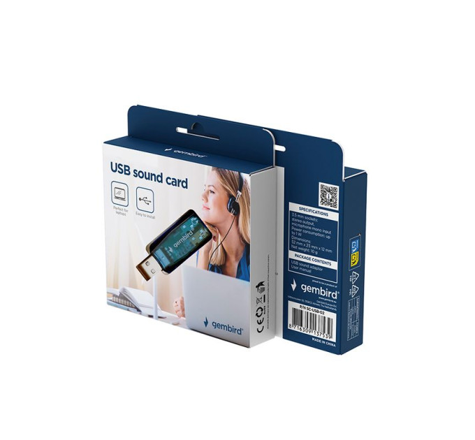 Gembird Адаптер Gembird SC-USB-02, USB to Audio