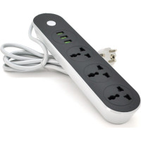 Мережевий фільтр живлення Voltronic TВ-Т56, 3роз, 3*USB Black (ТВ-Т56-Black)