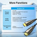 Vention Кабель мультимедійний HDMI to HDMI 20.0m V2.0 Optical 4K 60Hz 18Gbps Dolby 7.1 PVC Black Zinc Alloy Vention (ALABQ)