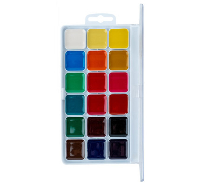 Kite Акварельні фарби Kite Classic , 18 кольорів (K-066)