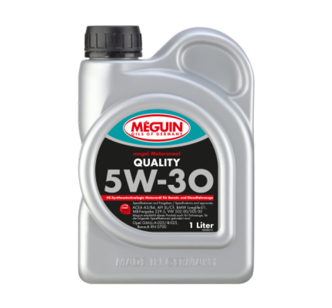 Meguin Моторна олива Meguin QUALITY SAE 5W-30 1л (6566)