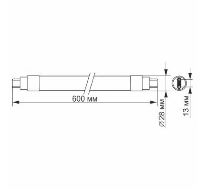 Videx Лампочка Videx T8b 9W 0.6M 4100K 220V (VL-T8b-09064)