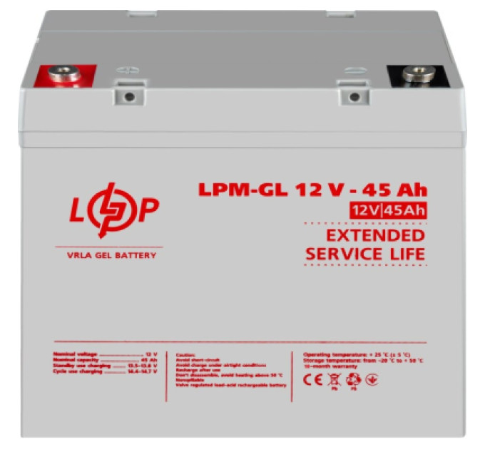 LogicPower Батарея до ДБЖ LogicPower LPM-GL 12V 40Ah (20269)