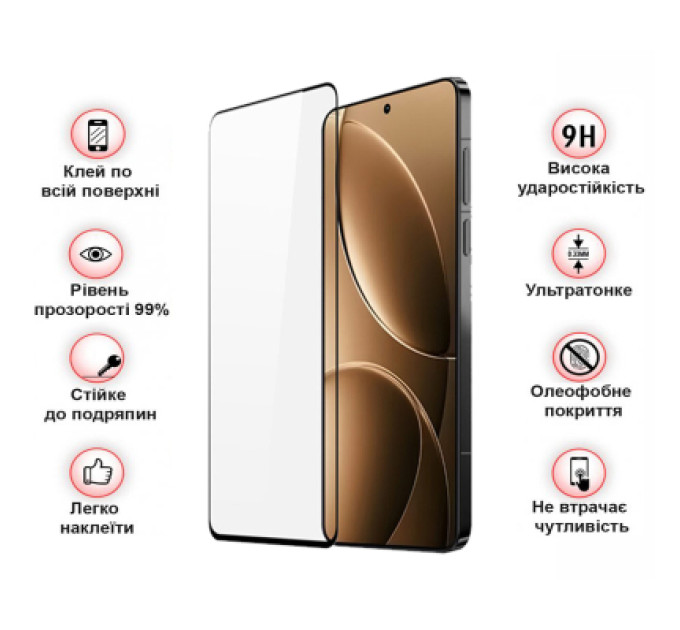 BeCover Скло захисне BeCover Xiaomi Redmi Note 14S Black (713417)