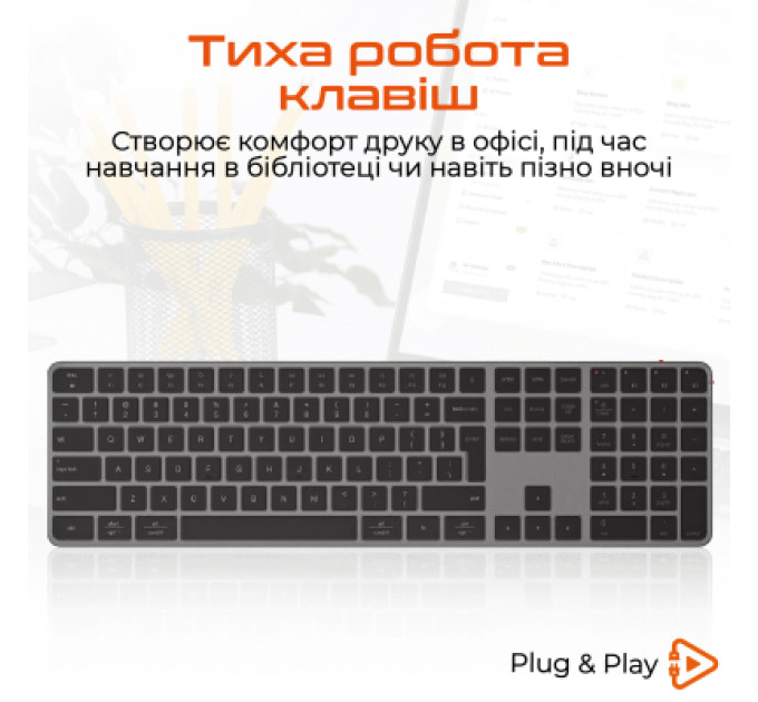 Meetion Клавіатура Meetion K230 Bluetooth/Wireless Black (MT-K230MW-A-RUA)