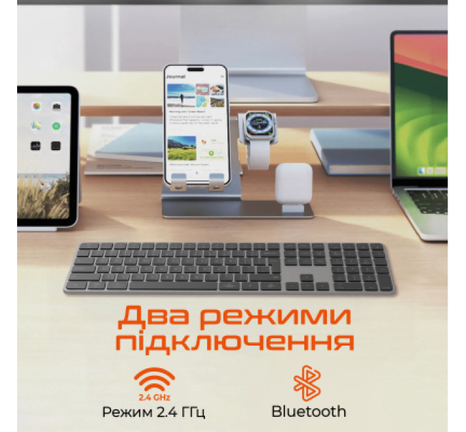 Meetion Клавіатура Meetion K230 Bluetooth/Wireless Black (MT-K230MW-A-RUA)