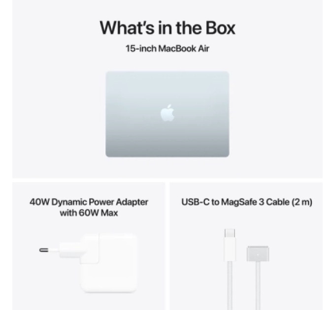 Apple Ноутбук Apple MacBook Air 15 M5 A3449 Sky Blue (MDVU4UA/A)