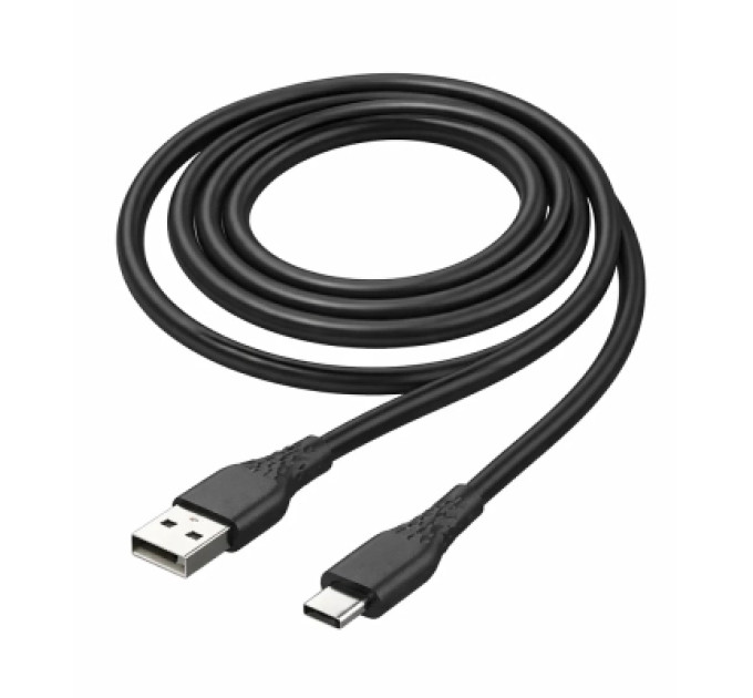 ColorWay Дата кабель USB 2.0 AM to USB-C 1.0m 3A textured PVC black ColorWay (CW-CBUC094-BK)