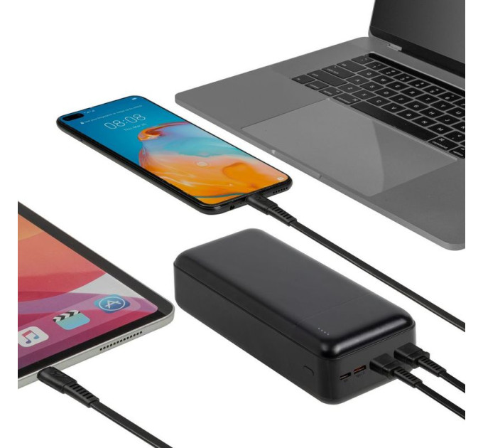 RivaCase Портативний зарядний пристрій Rivacase, 30000 mA, RIVAPOWER VA2103 (Black)
