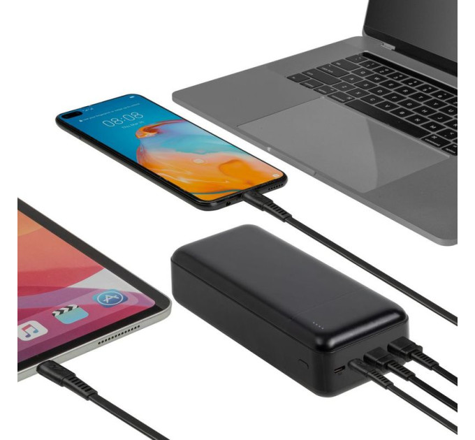 RivaCase Портативний зарядний пристрій Rivacase, 30000 mA, RIVAPOWER VA2103 (Black)