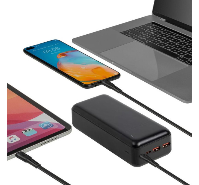RivaCase Портативний зарядний пристрій Rivacase, 30000 mA, RIVAPOWER VA2103 (Black)