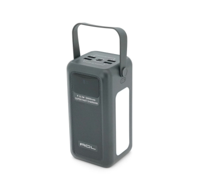 ACL Батарея універсальна ACL 50000mAh, 22.5W, USB/Micro/Type-C/Lighting, Flashlight (PW-131)