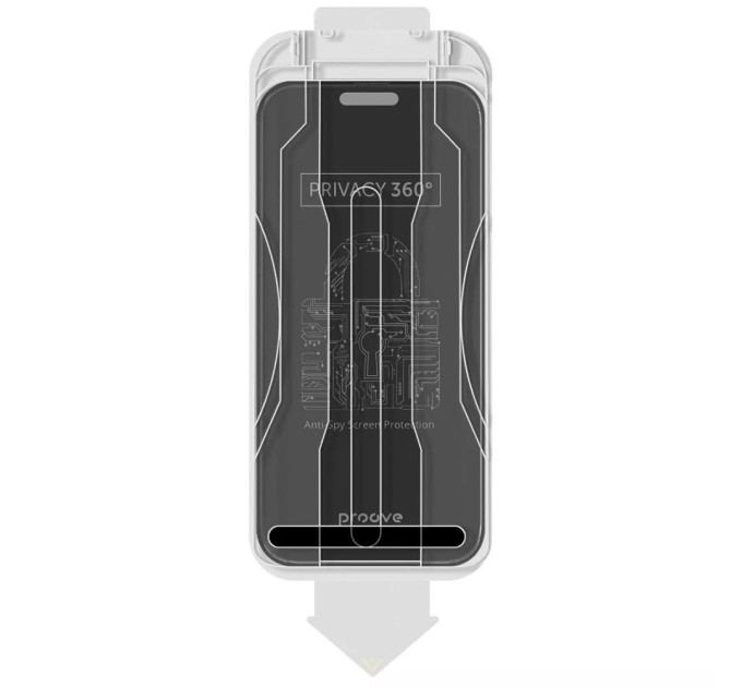 Proove Захисне скло Proove Privacy 360 Installation Box для iPhone 16 Pro/17 Black (PG360I16P001)