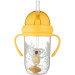 Canpol babies Поїльник-непроливайка Canpol babies Exotic Animals з трубочкою і обтяжувачем 270 мл Жовта (56/606_yel)