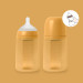 Suavinex Пляшечка для годування Suavinex Colour Essence силіконова, повільний потік,240 мл, мустард (308069)