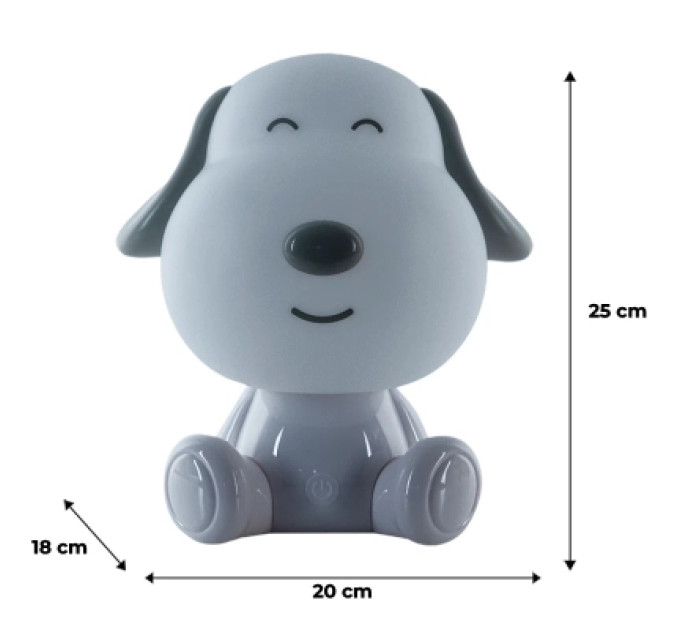 Kite Нічник Kite Світильник LED з акумулятором Doggy, білий (K24-491-3-1)