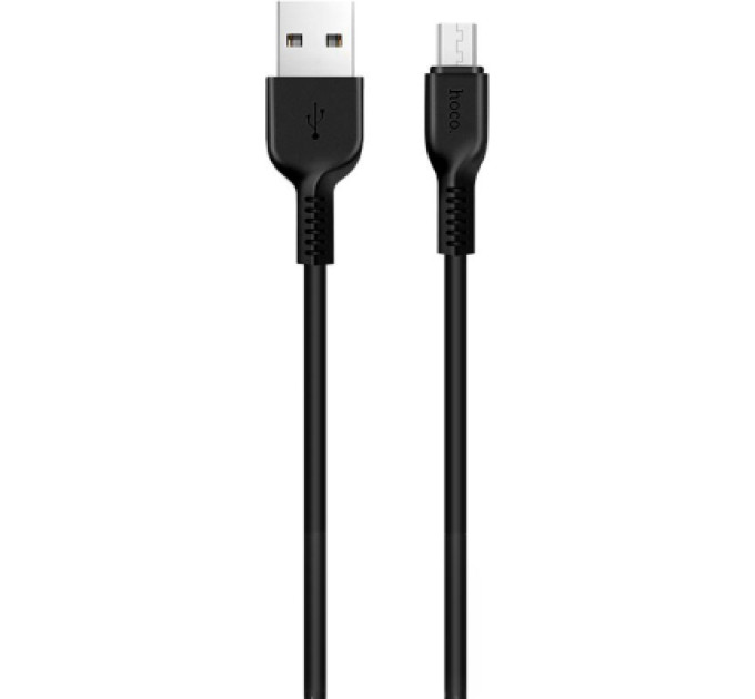 HOCO Дата кабель USB 2.0 AM to Micro 5P 2.0m 2A PVC X20 black HOCO (6957531068884)