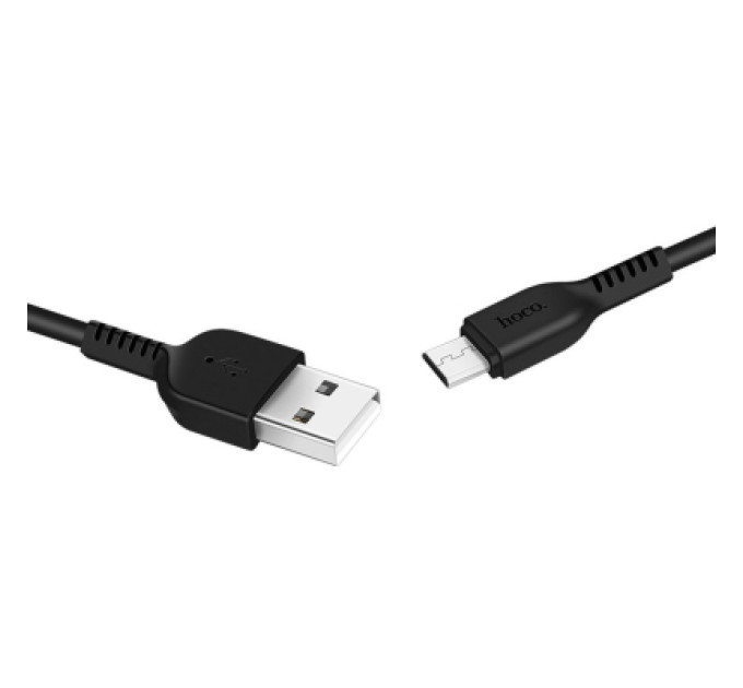 HOCO Дата кабель USB 2.0 AM to Micro 5P 2.0m 2A PVC X20 black HOCO (6957531068884)
