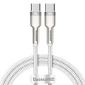 Baseus Дата кабель USB-C to USB-C 1.0m 100W metal white Baseus (CATJK-C02)
