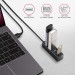 AXAGON Хаб AXAGON HUE-M1AL SuperSpeed USB-A MINI hub,  USB-A cable 120 cm, Black