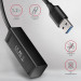AXAGON Хаб AXAGON HUE-M1AL SuperSpeed USB-A MINI hub,  USB-A cable 120 cm, Black