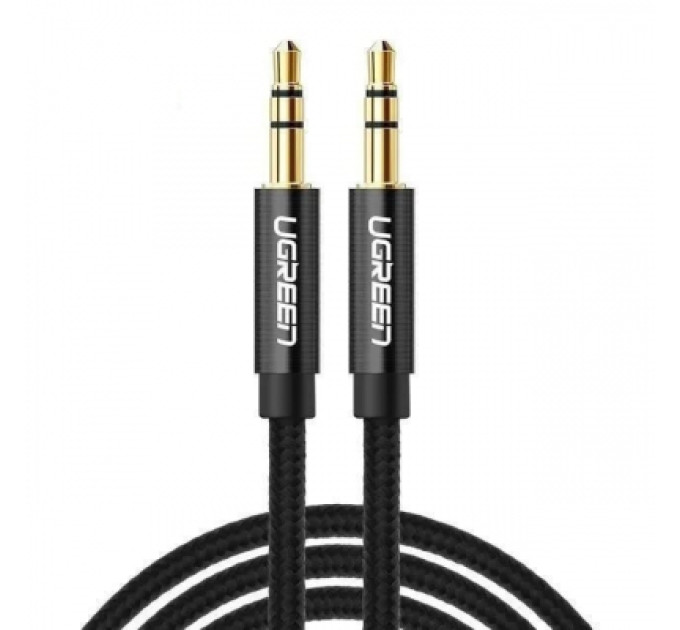 Ugreen Кабель мультимедійний 3.5mm M to 3.5mm M 2.0m AV112 (Black) Ugreen (50363)