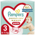 Pampers Підгузки Premium Care Pants Midi Розмір 3 (6-11 кг) 28 шт. Pampers (4015400687894)