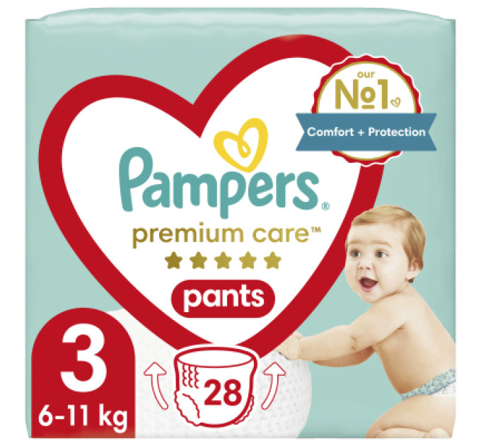 Pampers Підгузки Premium Care Pants Midi Розмір 3 (6-11 кг) 28 шт. Pampers (4015400687894)