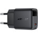 Acefast Зарядний пристрій Acefast USB-C 30W GaN with digital display black (6974316284444)
