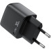 Acefast Зарядний пристрій Acefast USB-C 30W GaN with digital display black (6974316284444)