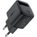Acefast Зарядний пристрій Acefast USB-C 30W GaN with digital display black (6974316284444)