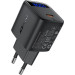 Acefast Зарядний пристрій Acefast USB-C 30W GaN with digital display black (6974316284444)