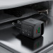 Acefast Зарядний пристрій Acefast 1xUSB-C + 1xUSB 25W GaN with digital display black (6974316284437)