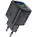 Acefast Зарядний пристрій Acefast 1xUSB-C + 1xUSB 25W GaN with digital display black (6974316284437)