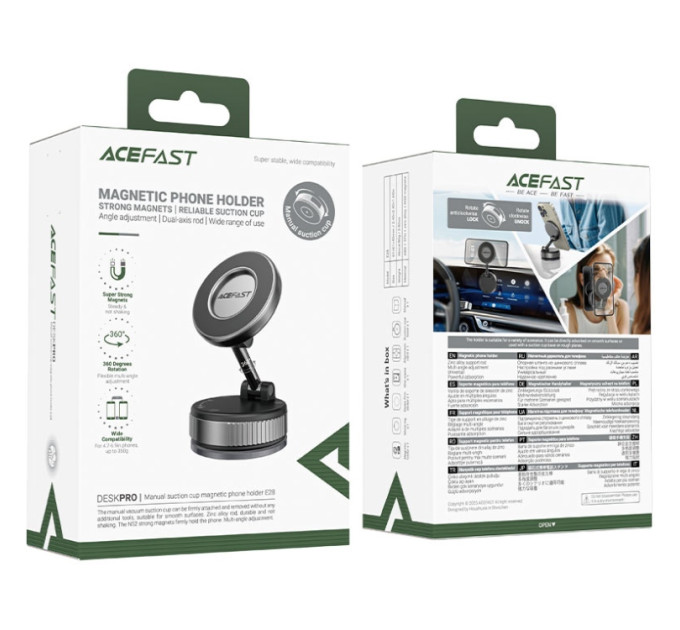 Acefast Тримач для смартфона Acefast E28 manual suction cup metal grey