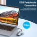 Vention Концентратор Vention USB3.1 Type-C --> HDMI/USB 3.0x3/PD 100W Hub 5-in-1 (TODHB)